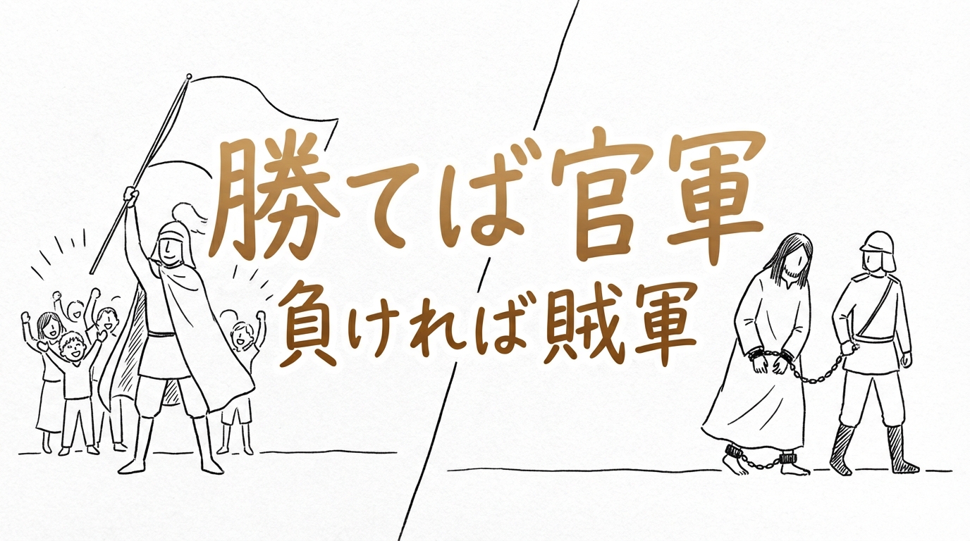 「勝てば官軍負ければ賊軍」の意味や由来とは？例文でわかりやすく解説！