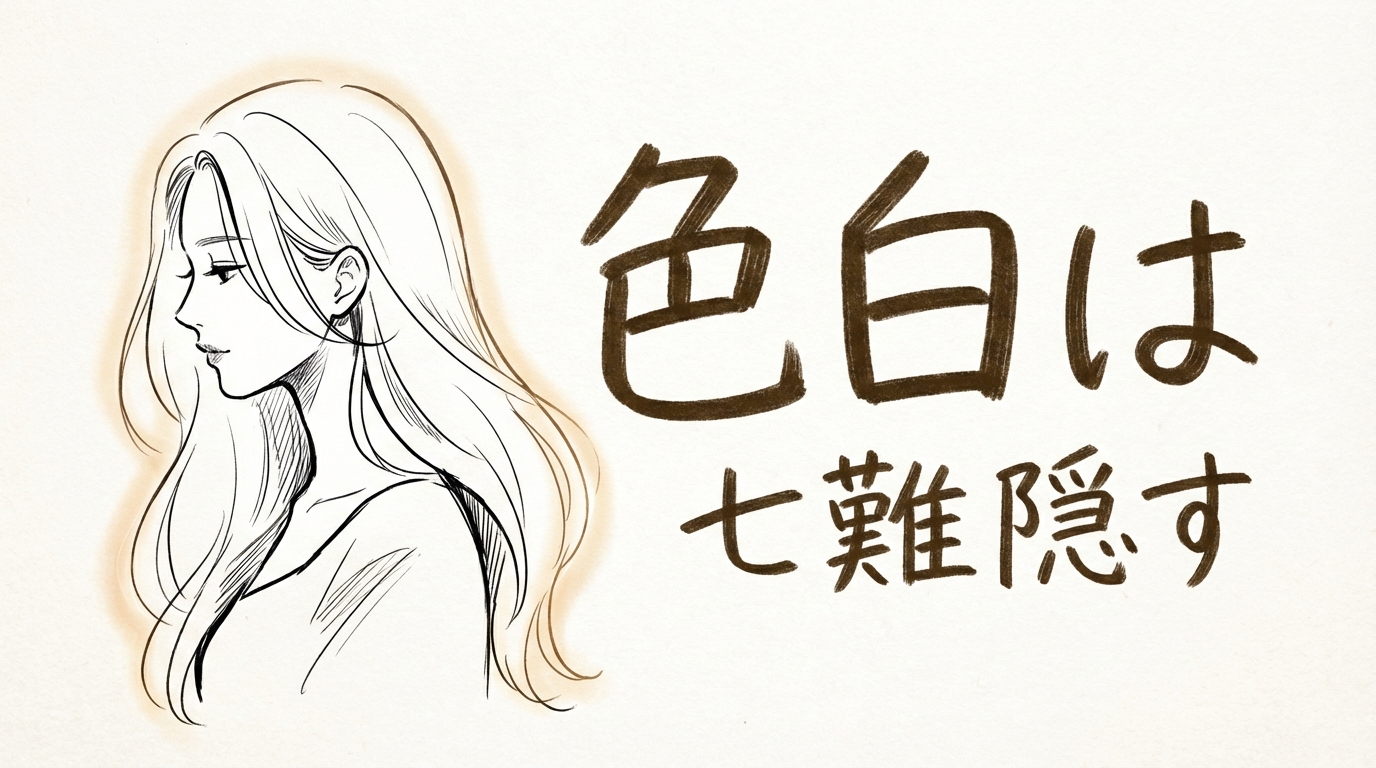 「色白は七難隠す」の意味や由来とは?例文でわかりやすく解説!