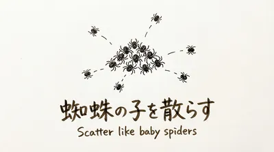 「蜘蛛の子を散らす」の意味や由来とは？例文でわかりやすく解説！