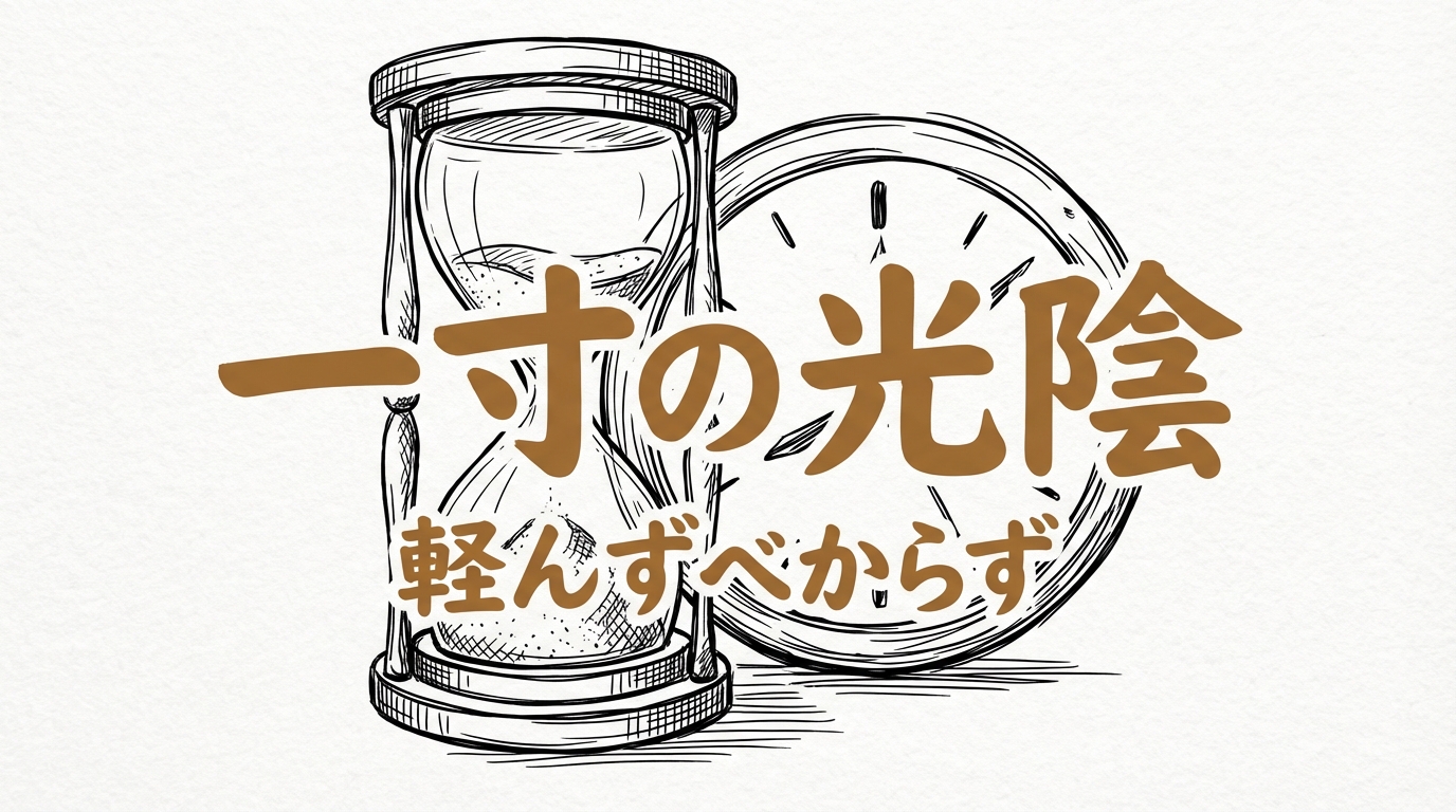 「一寸の光陰軽んずべからず」の意味や由来とは?例文でわかりやすく解説!