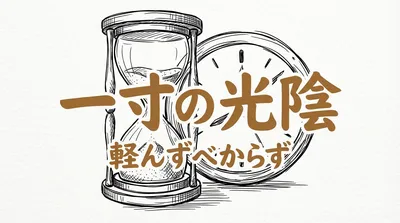 「一寸の光陰軽んずべからず」の意味や由来とは？例文でわかりやすく解説！