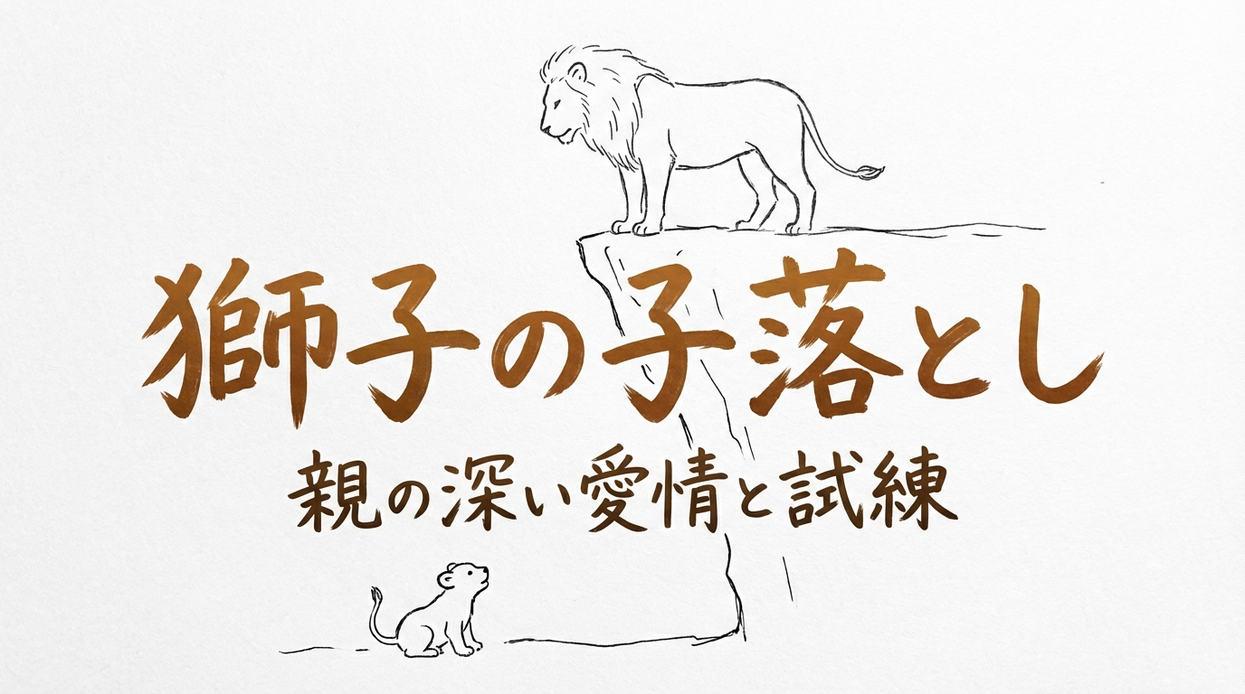 「獅子の子落とし」の意味や由来とは？例文でわかりやすく解説！