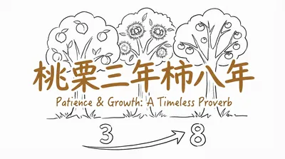 「桃栗三年柿八年」の意味や由来とは？例文でわかりやすく解説！