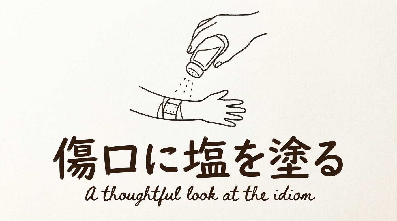 「傷口に塩を塗る」の意味や由来とは？例文でわかりやすく解説！