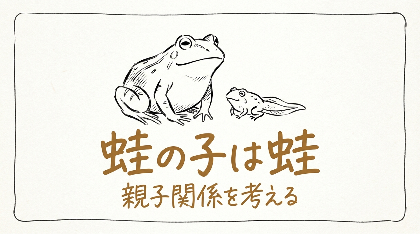 「蛙の子は蛙」の意味や由来とは？例文でわかりやすく解説！