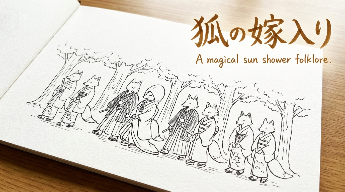 「狐の嫁入り」の意味や由来とは？例文と使い方をわかりやすく解説！