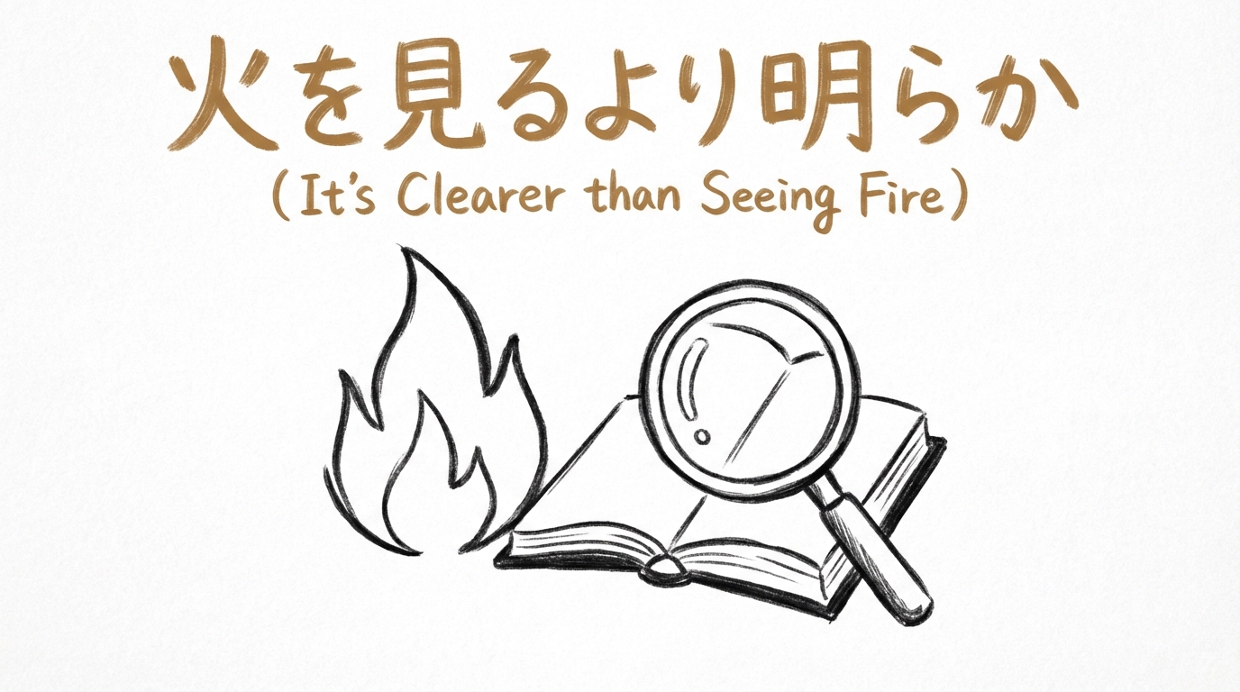 「火を見るより明らか」の意味や由来とは？例文でわかりやすく解説！