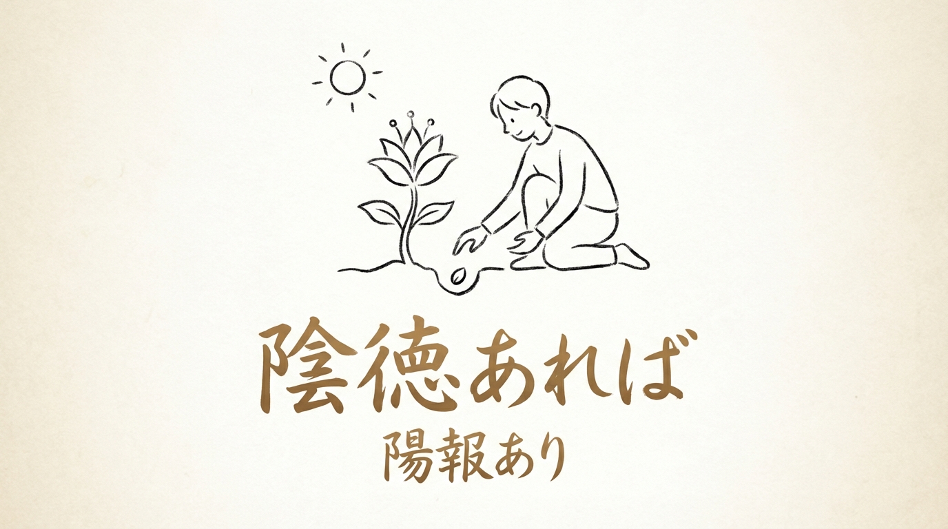 「陰徳あれば陽報あり」の意味や由来とは？例文でわかりやすく解説！