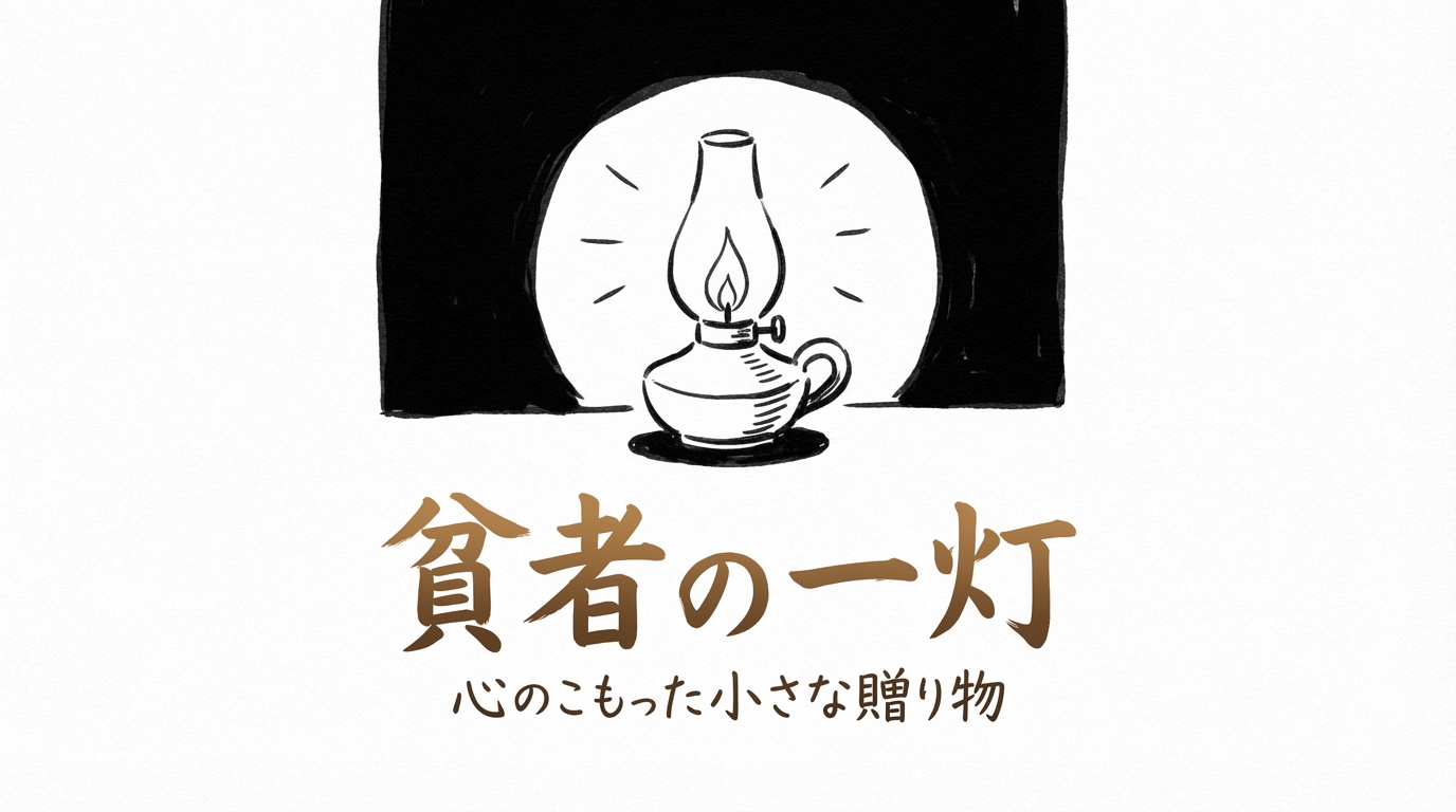 「貧者の一灯」の意味や由来とは？例文でわかりやすく解説！