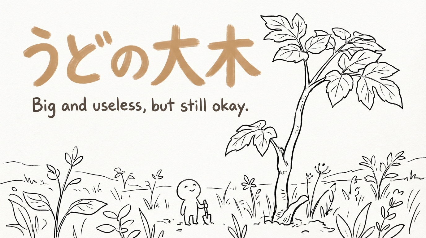 「うどの大木」の意味や由来とは？例文でわかりやすく解説！