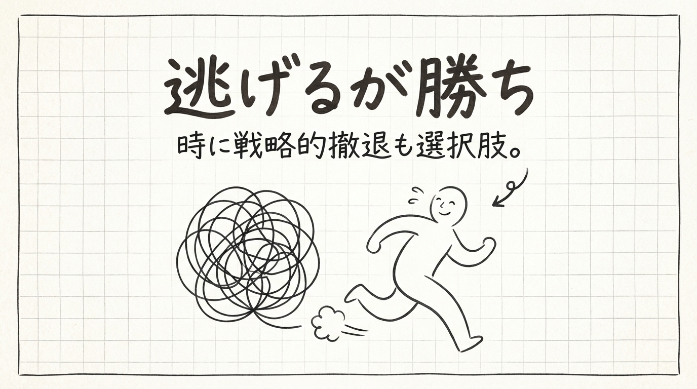 「逃げるが勝ち」の意味や由来とは？例文でわかりやすく解説！