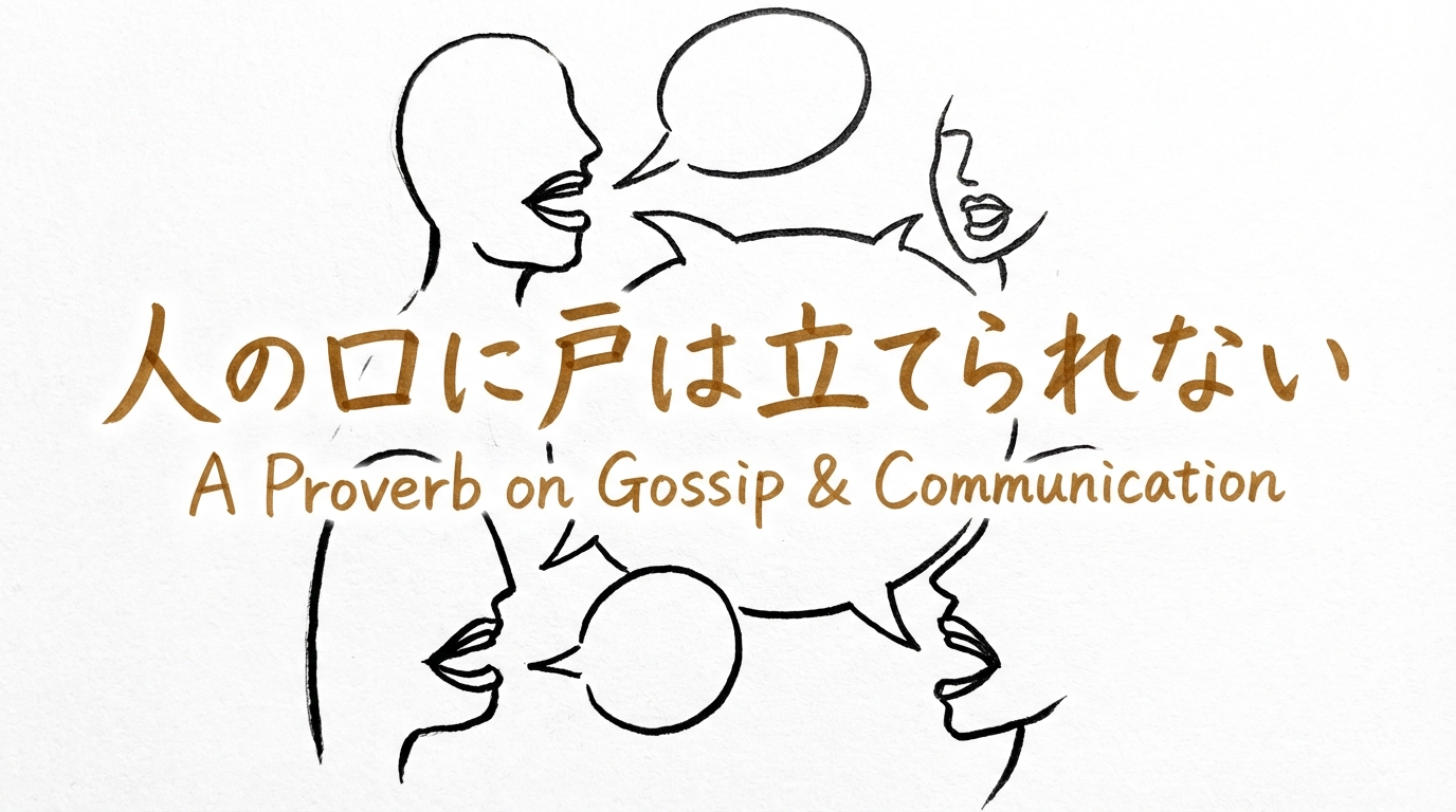 「人の口に戸は立てられない」の意味や由来とは？例文でわかりやすく解説！