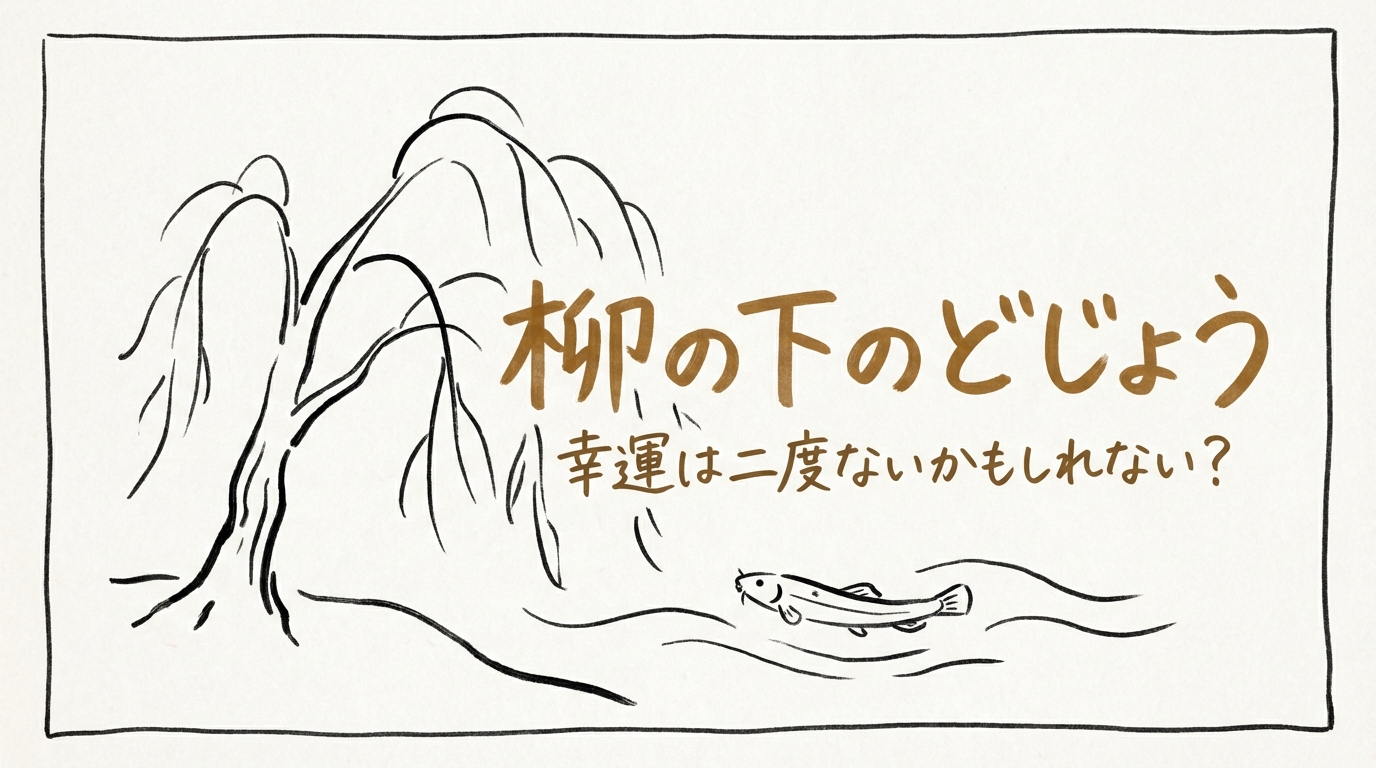 「柳の下のどじょう」の意味や由来とは？例文でわかりやすく解説！