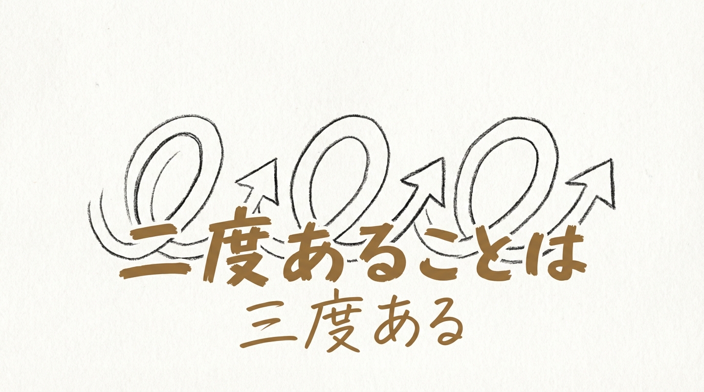 「二度あることは三度ある」の意味や由来とは？例文でわかりやすく解説！