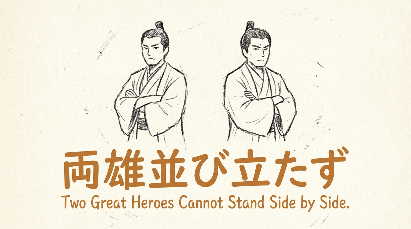 「両雄並び立たず」の意味や由来とは？例文でわかりやすく解説！