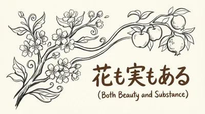 「花も実もある」の意味や由来とは？例文でわかりやすく解説！