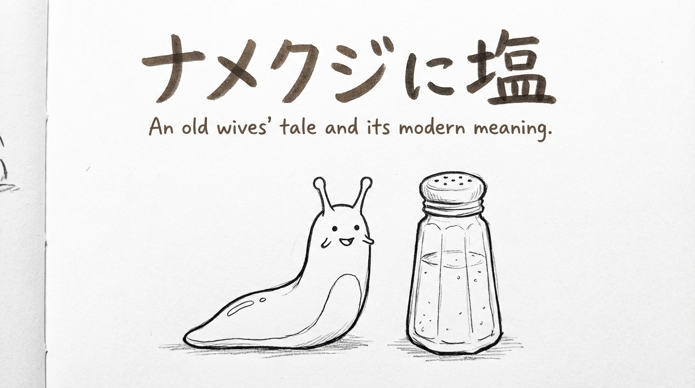 「ナメクジに塩」の意味や由来とは？例文でわかりやすく解説！