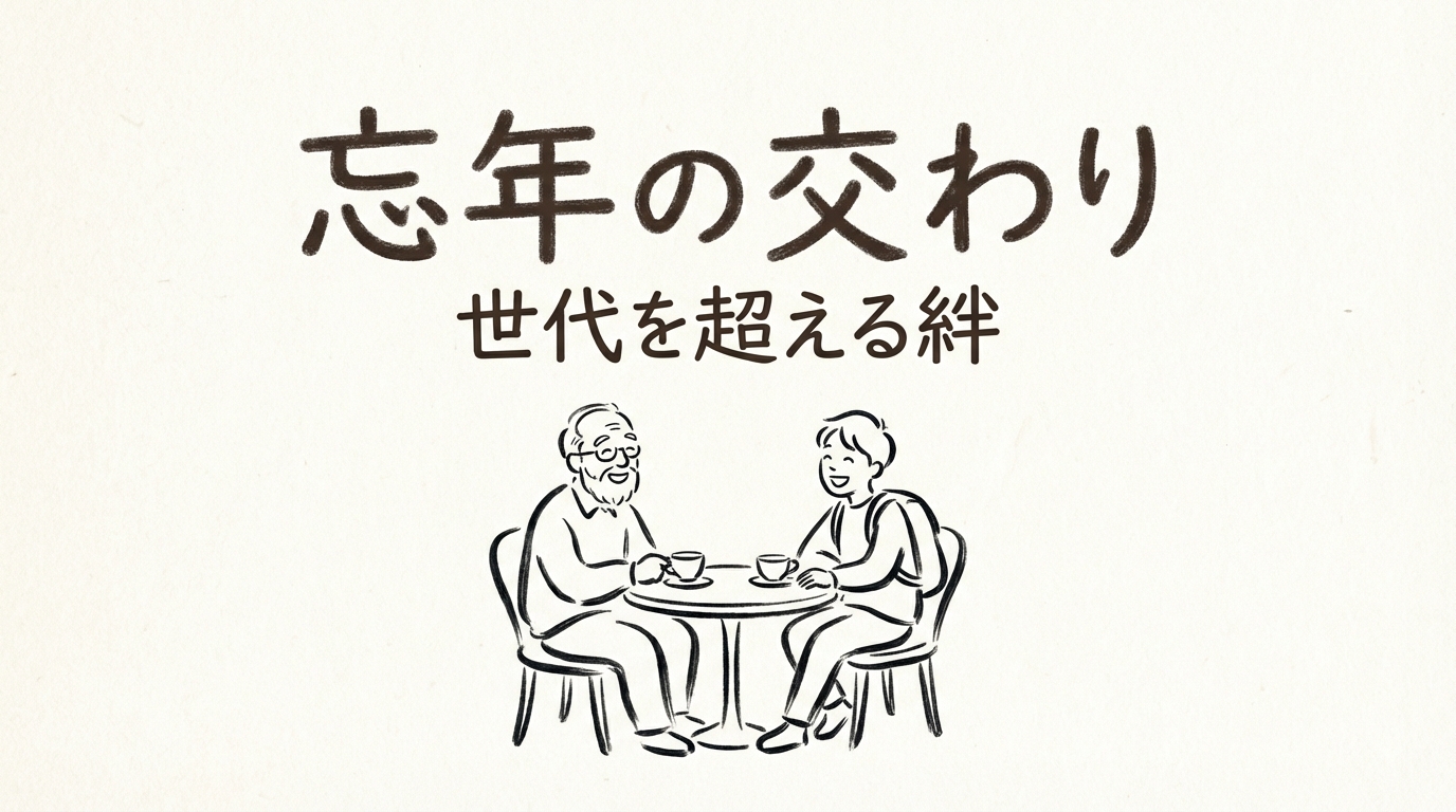 「忘年の交わり」の意味や由来とは？例文でわかりやすく解説！