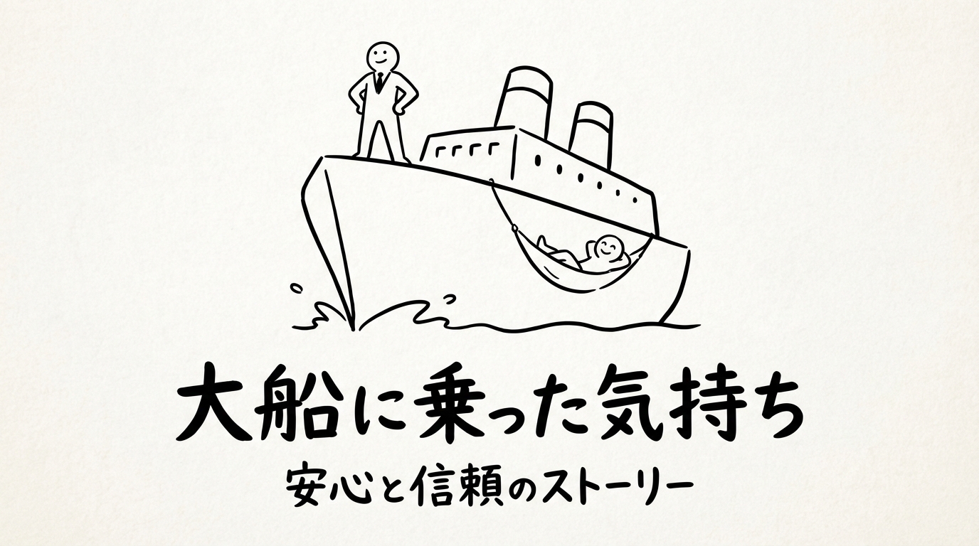 「大船に乗った気持ち」の意味や由来とは？例文でわかりやすく解説！