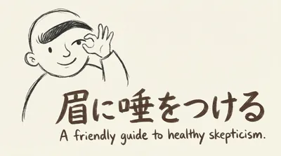 「眉に唾をつける」の意味や由来とは？例文でわかりやすく解説！