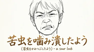 「苦虫を噛み潰したよう」の意味や由来とは？例文でわかりやすく解説！
