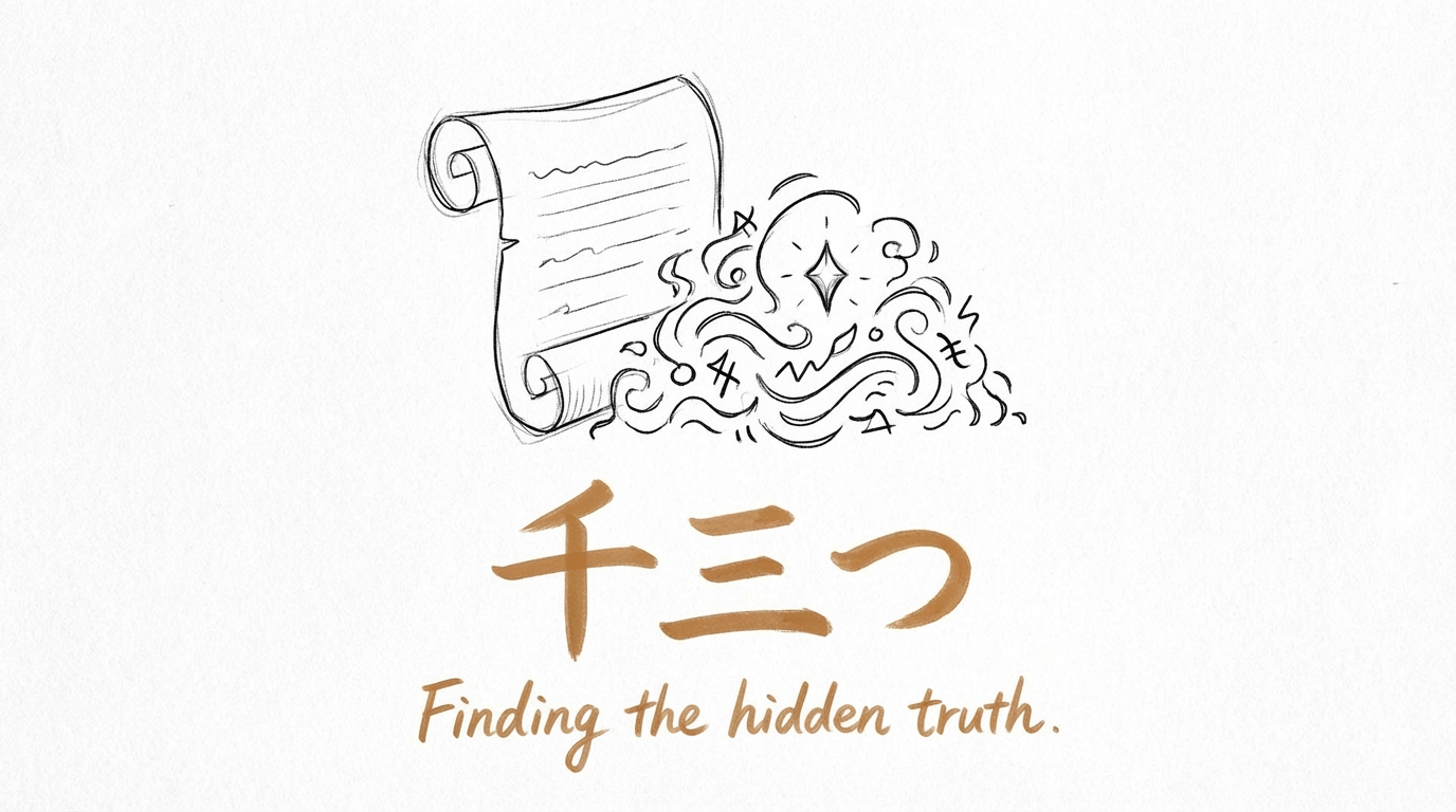 「千三つ」の意味や由来とは？例文でわかりやすく解説！