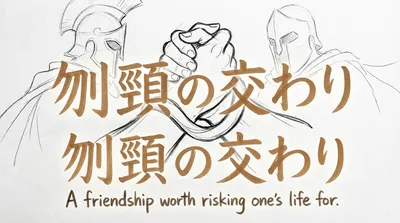 「刎頸の交わり」の意味や由来とは？例文でわかりやすく解説！