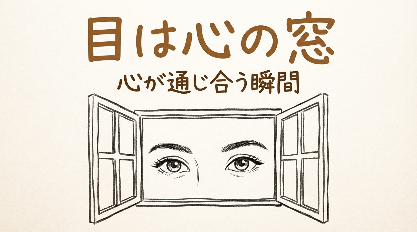 「目は心の窓」の意味や由来とは?例文でわかりやすく解説!