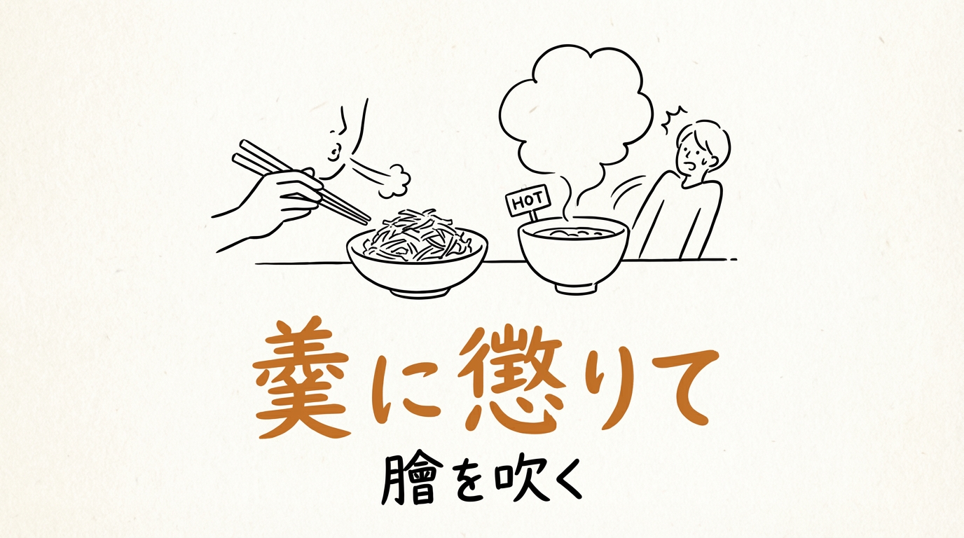 「羹に懲りて膾を吹く」の意味や由来とは?例文でわかりやすく解説!
