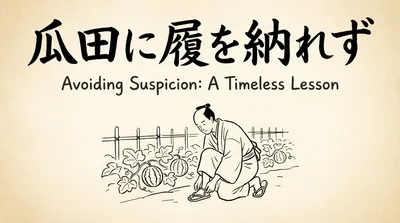 「瓜田に履を納れず」の意味や由来とは？例文でわかりやすく解説！