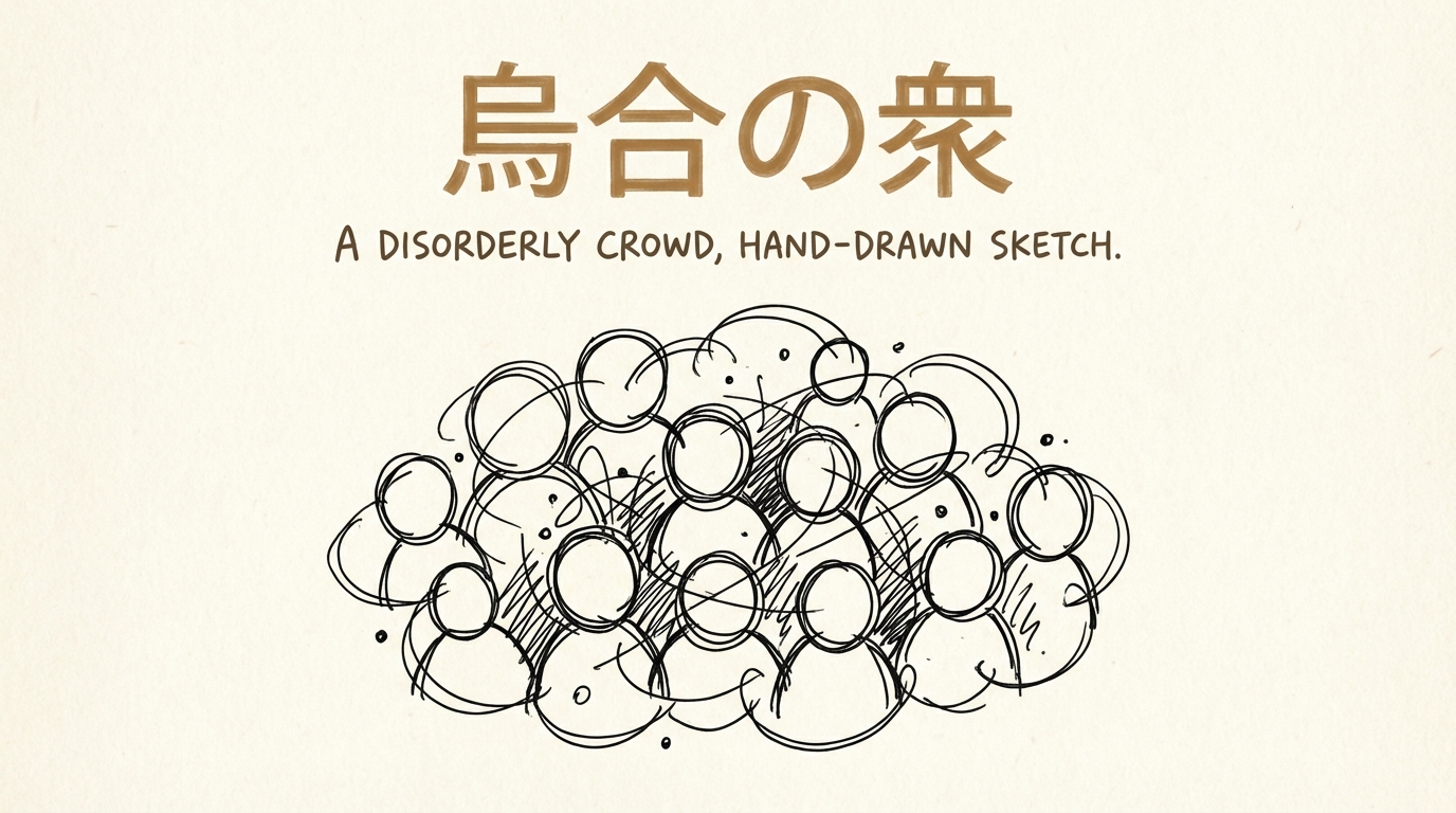 「烏合の衆」の意味や由来とは？例文でわかりやすく解説！