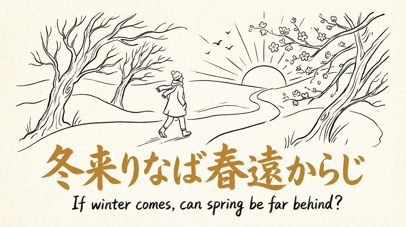 「冬来りなば春遠からじ」の意味や由来とは?例文でわかりやすく解説!