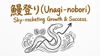 「鰻登り」の意味や由来とは？例文でわかりやすく解説！