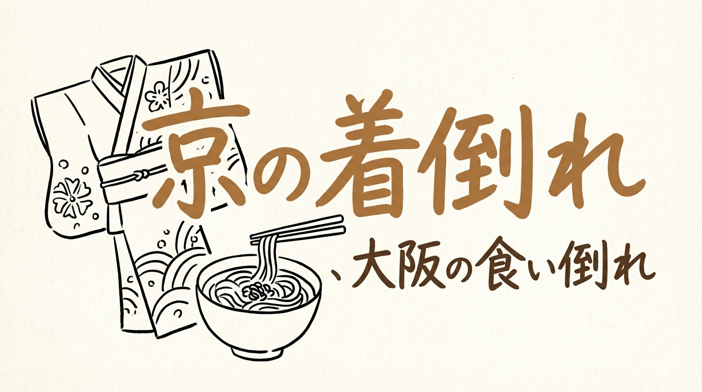 「京の着倒れ、大阪の食い倒れ」の意味や由来とは?例文でわかりやすく解説!