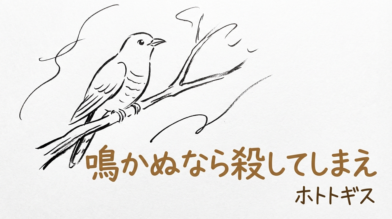 「鳴かぬなら殺してしまえホトトギス」の意味や由来とは？例文でわかりやすく解説！