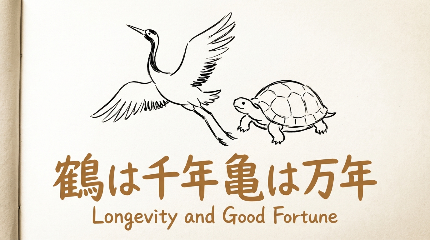 「鶴は千年亀は万年」の意味や由来とは？例文でわかりやすく解説！