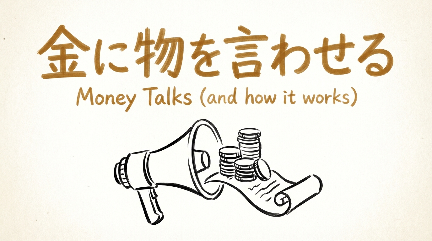 「金に物を言わせる」の意味や由来とは?例文でわかりやすく解説!
