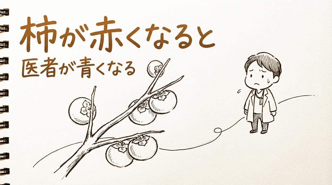 「柿が赤くなると医者が青くなる」の意味や由来とは？例文でわかりやすく解説！