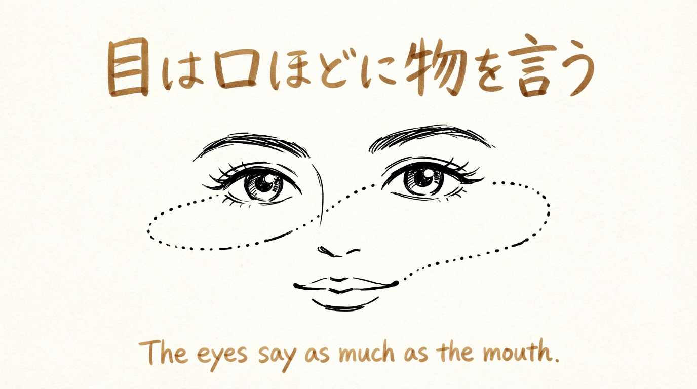 「目は口ほどに物を言う」の意味や由来とは？例文でわかりやすく解説！