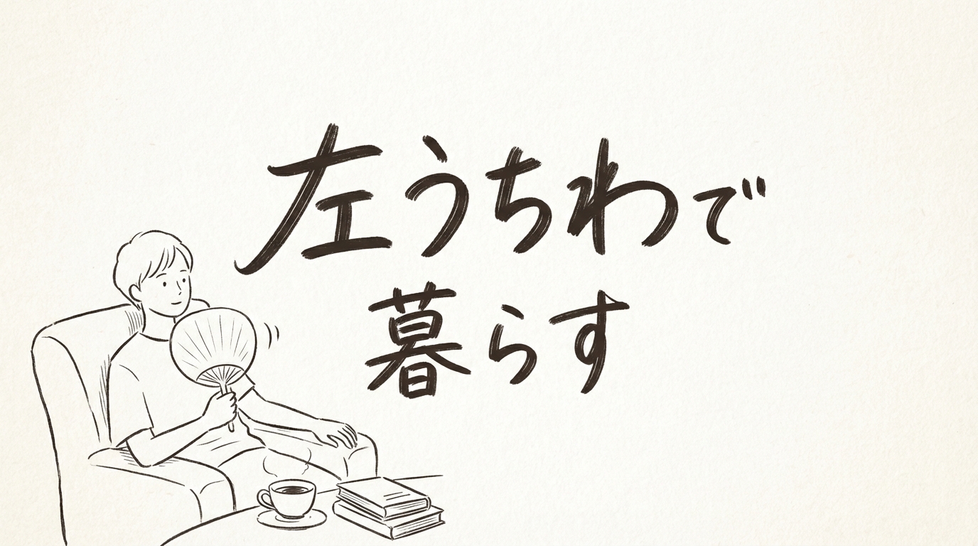 「左うちわで暮らす」の意味や由来とは？例文でわかりやすく解説！