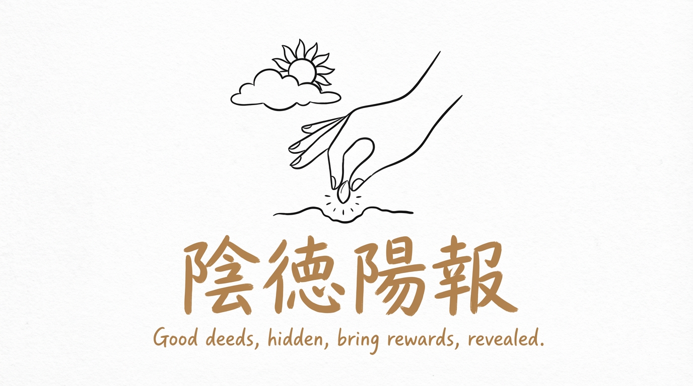 「陰徳陽報」の意味や由来とは？例文でわかりやすく解説！
