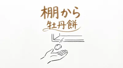 「棚から牡丹餅」の意味や由来とは？例文でわかりやすく解説！