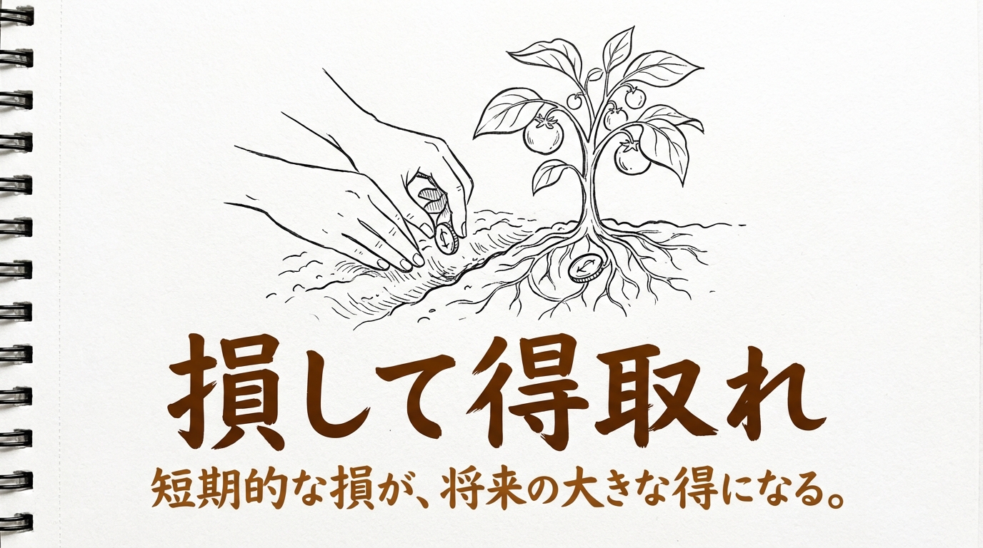 「損して得取れ」の意味や由来とは？例文でわかりやすく解説！