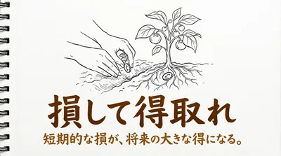 「損して得取れ」の意味や由来とは？例文でわかりやすく解説！