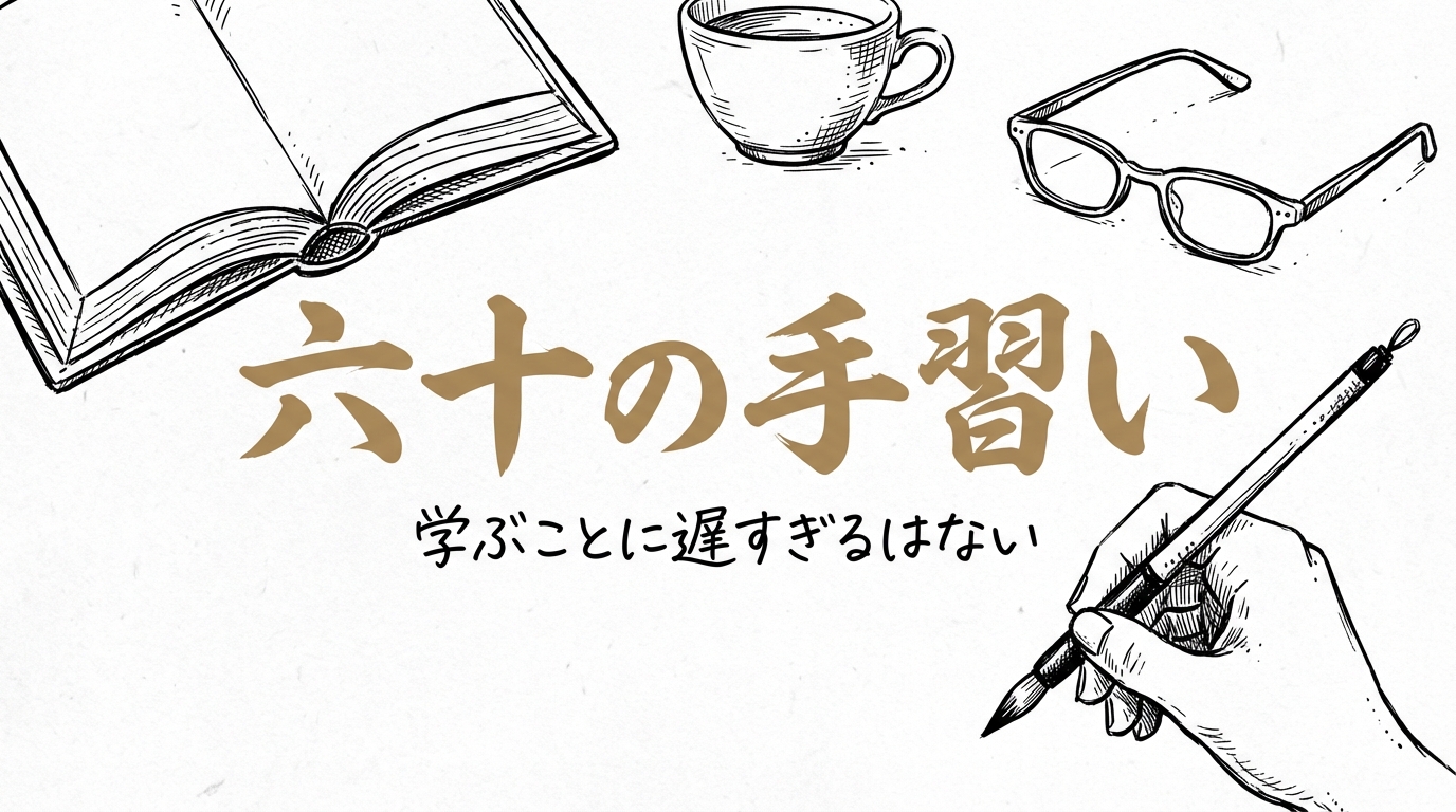 「六十の手習い」の意味や由来とは？例文でわかりやすく解説！