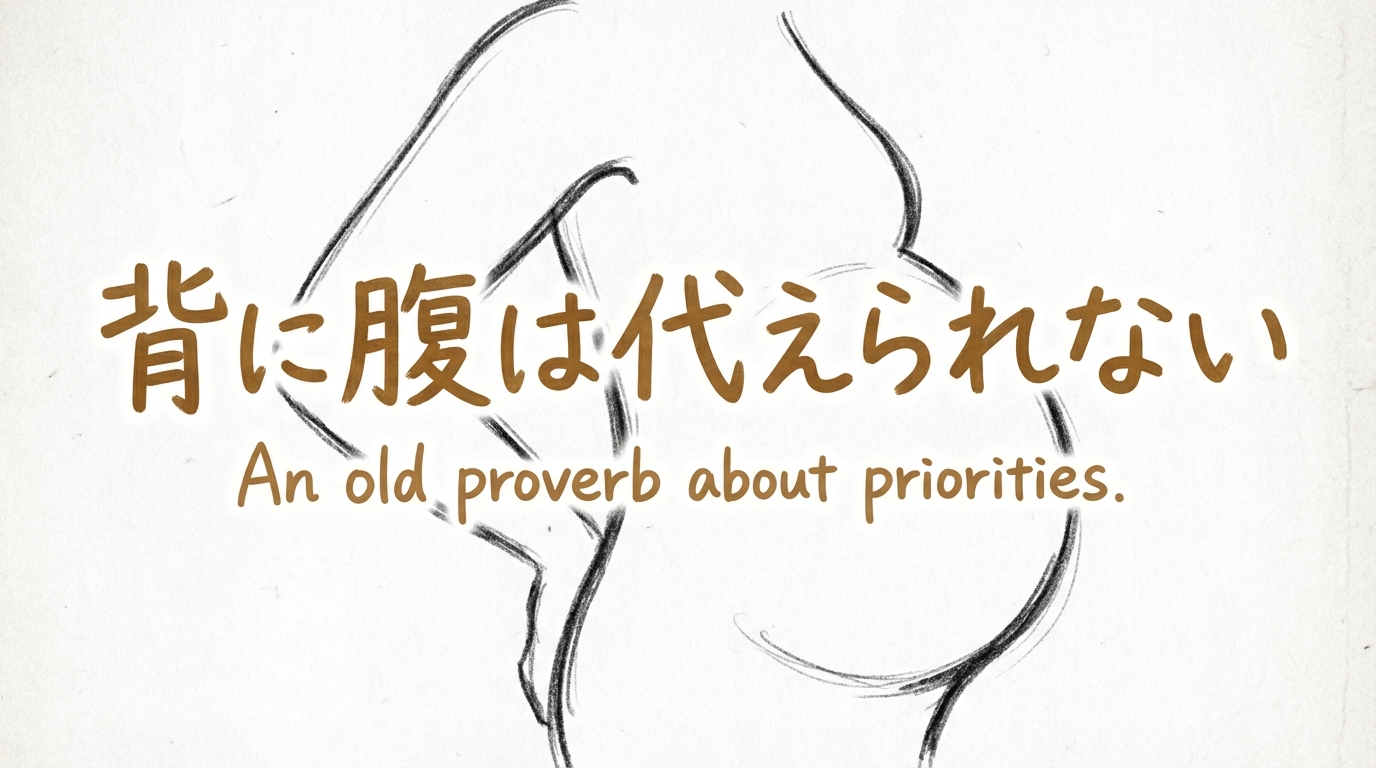 「背に腹は代えられない」の意味や由来とは？例文でわかりやすく解説！