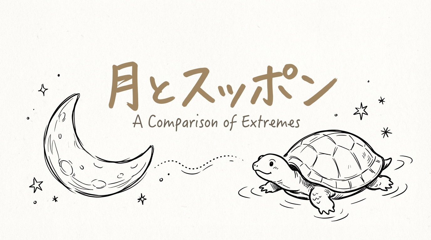 「月とスッポン」の意味や由来とは？例文でわかりやすく解説！