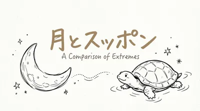 「月とスッポン」の意味や由来とは？例文でわかりやすく解説！