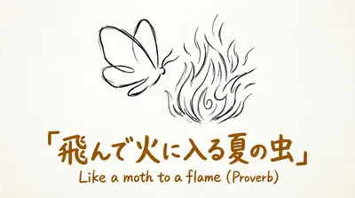 「飛んで火に入る夏の虫」の意味や由来とは？例文でわかりやすく解説！
