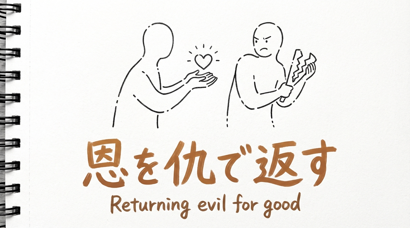 「恩を仇で返す」の意味や由来とは？例文でわかりやすく解説！